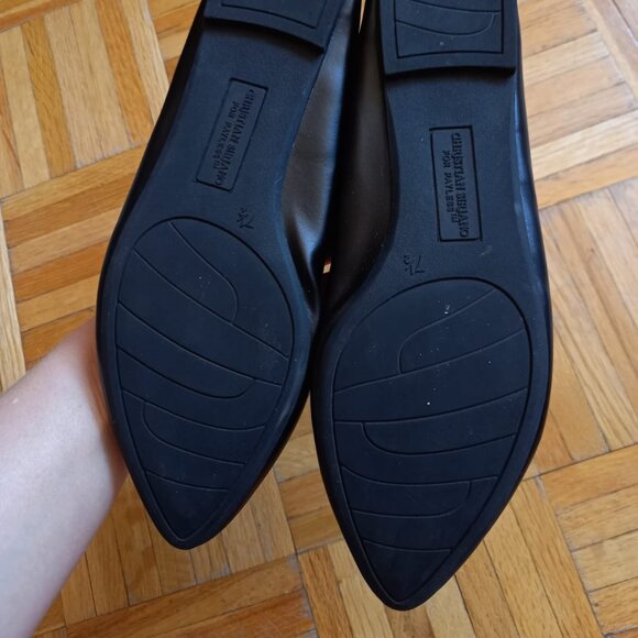 Christian Siriano flat studded black ballerinas shoes, size 7.5 - Picture 2 of 12